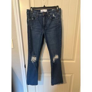 Sam Edelman High Rise Slim Straight Distressed Jeans - Size 28